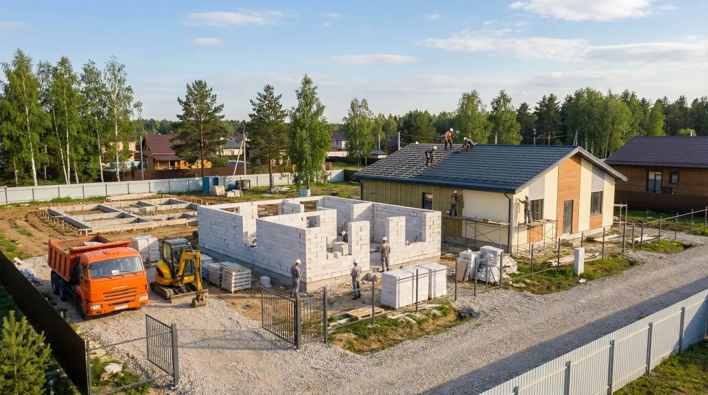 Строительство домов из газобетона