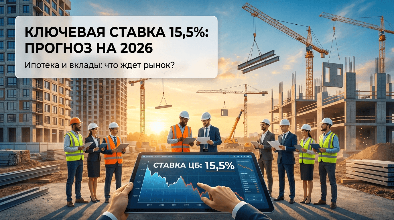 Ключевая ставка ЦБ снижена до 15,5%: чего ждать от кредитов в 2026 году