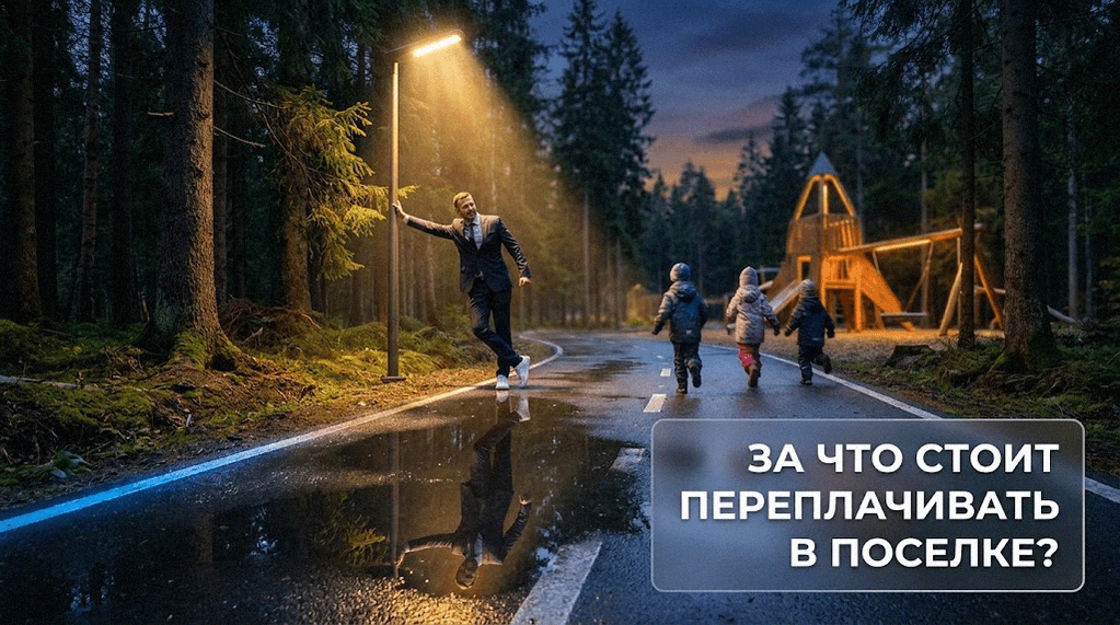 Коттеджный поселок в области с развитой инфраструктурой