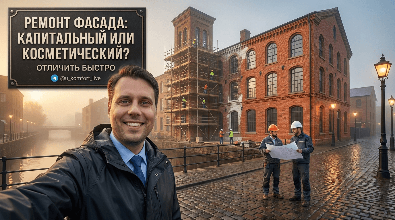 Ремонт фасада: как отличить косметику от капитальных работ