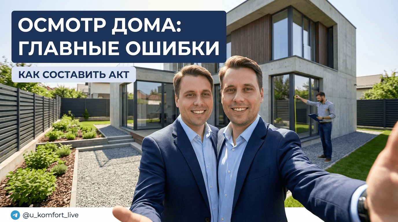 Осмотр дома и участка: на что смотреть и как составить акт осмотра