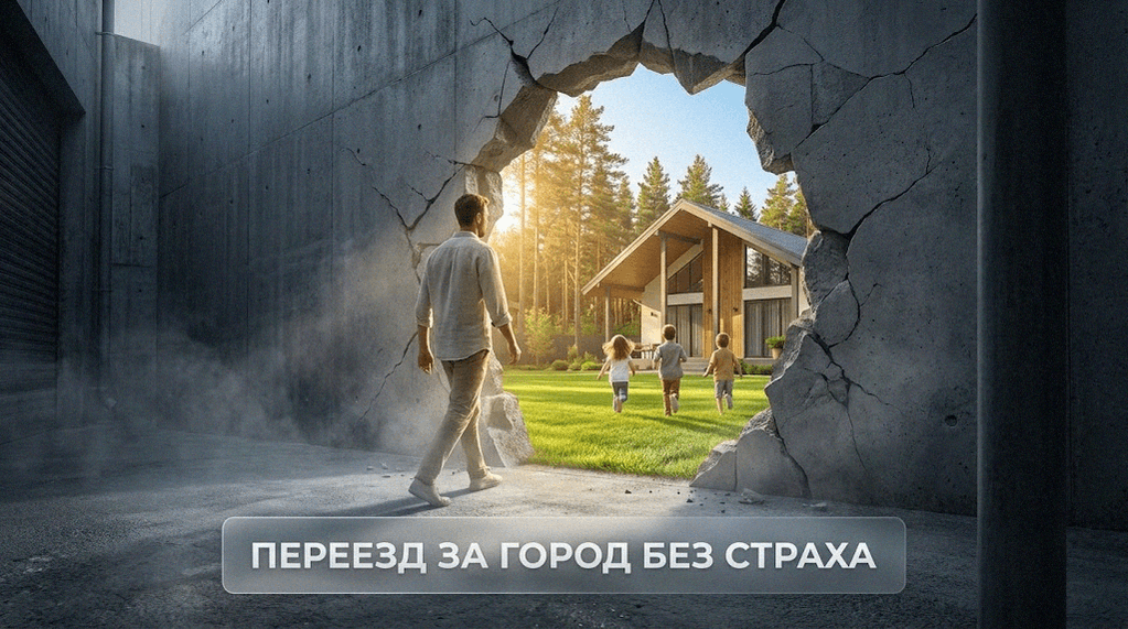 Городской житель с коробками переезжает в новый дом, преодолевая страхи переезда