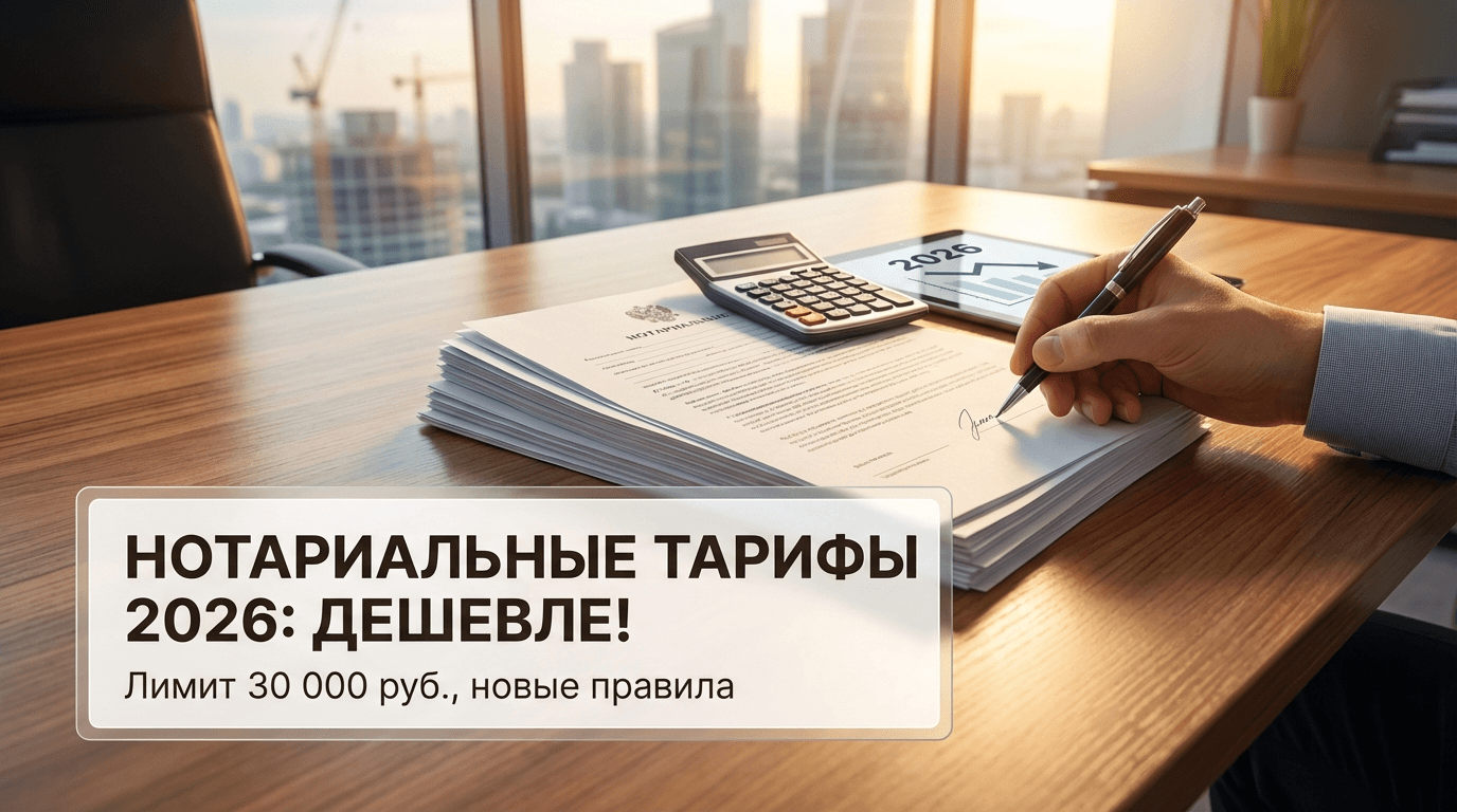 Нотариальные тарифы 2026: стоимость оформления сделок снизят