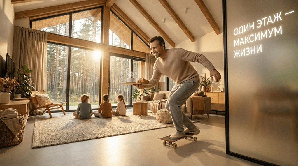 Сравнение преимуществ одноэтажного дома перед двухэтажным, примеры проектов и планировок