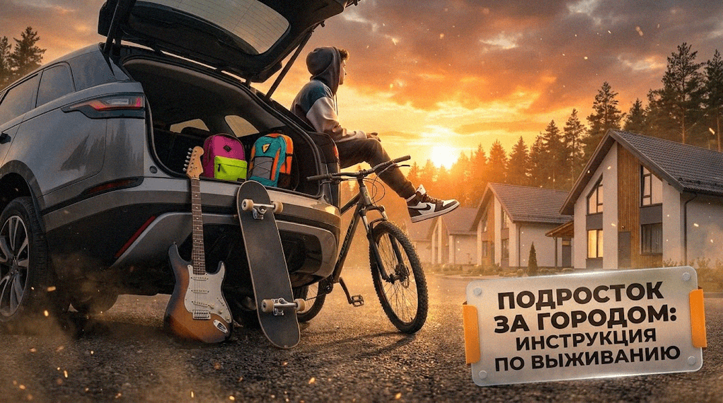 Семья с подростком планирует переезд за город, организация логистики и досуга