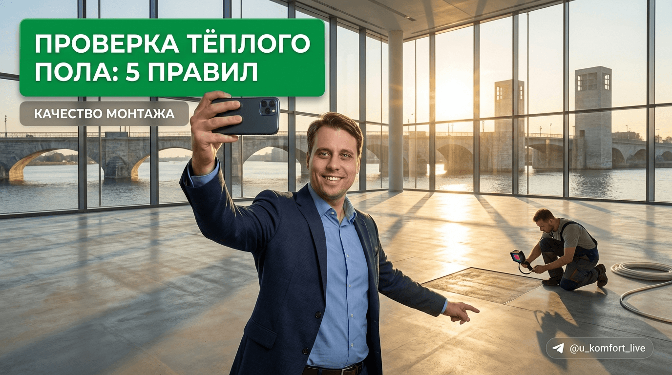 Тёплый пол: как проверить качество монтажа? 5 главных правил приёмки