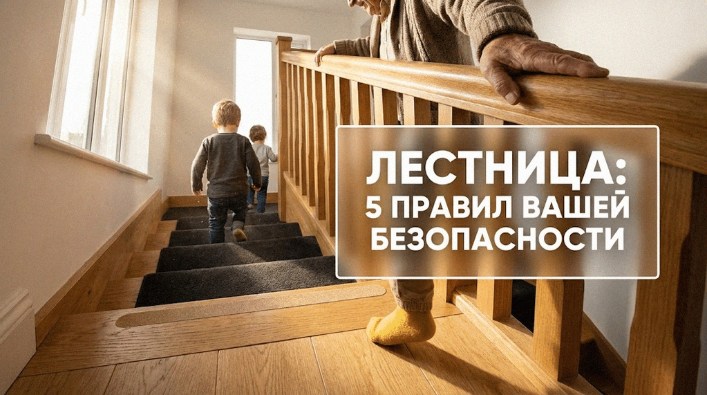 Безопасная лестница в частном доме правила выбора для защиты детей и пожилых людей