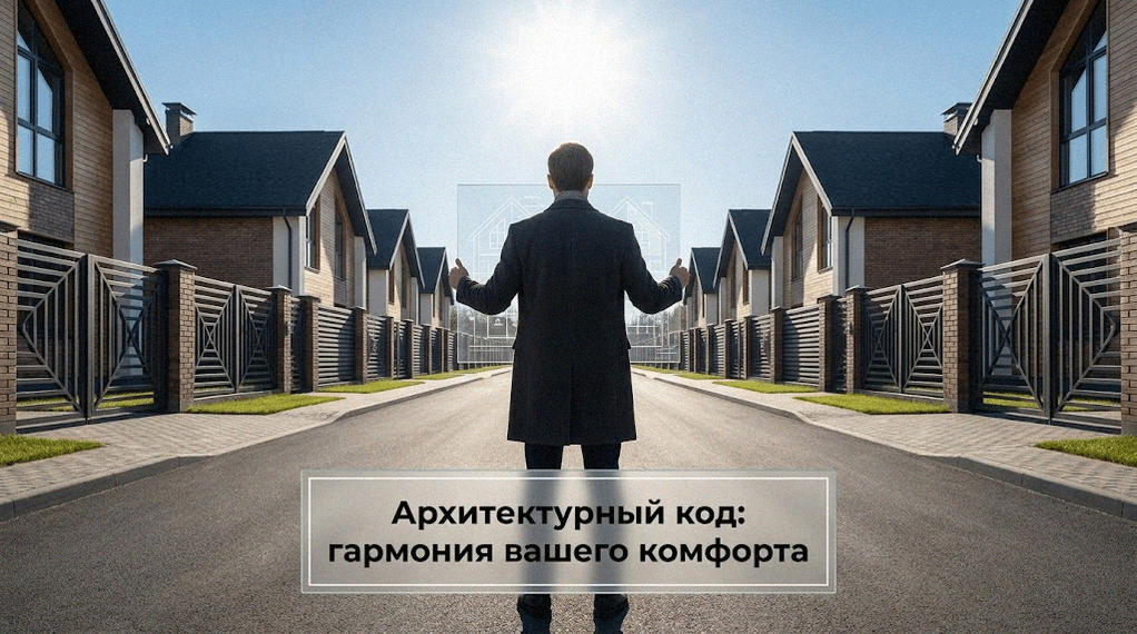 Единый архитектурный и дизайн-код коттеджного поселка - современная застройка