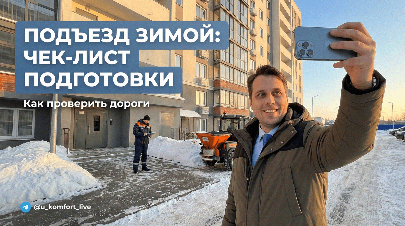 Подъезд к жилому дому зимой: чек-лист по подготовке и проверке дорог