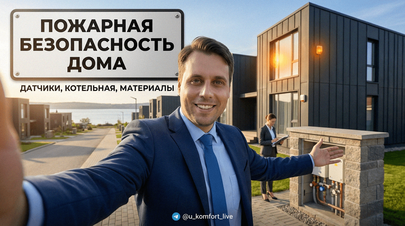 Требования пожарной безопасности: датчики, котельная и материалы для дома