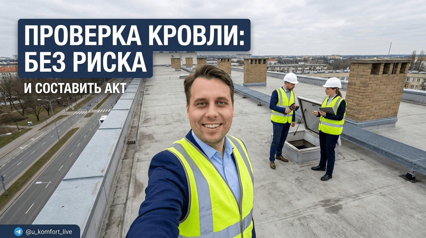 Обследование кровли здания: как проверить чердак без риска и составить акт
