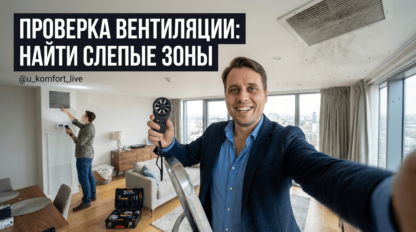 Проверка вентиляции дома: как найти «слепые зоны» и проверить тягу системы