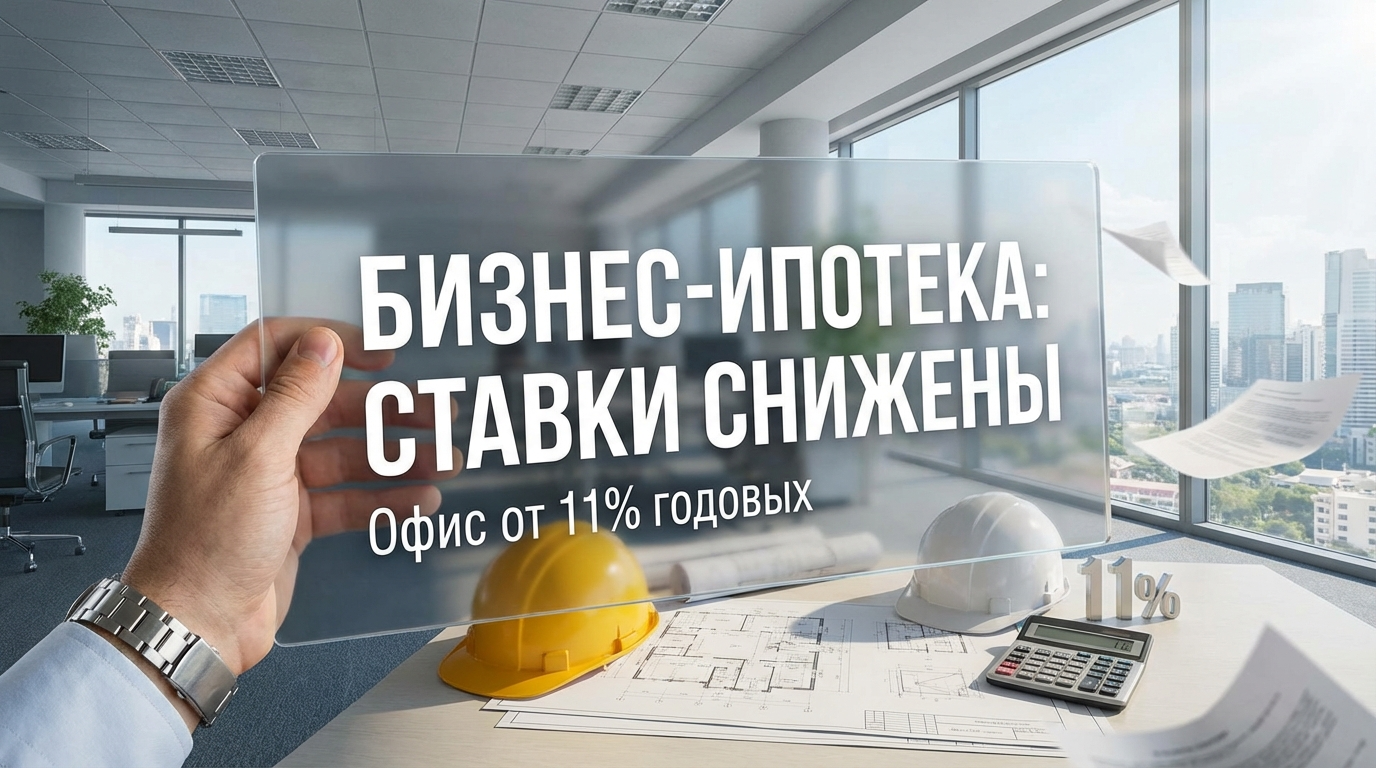 Банк ДОМ.РФ бизнес-ипотека снижение ставок на 2 п.п.