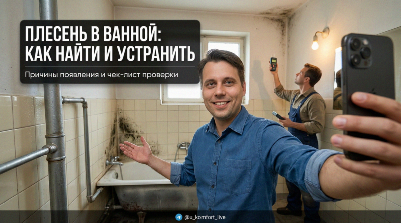 Черная плесень на швах плитки в ванной комнате и причины ее появления