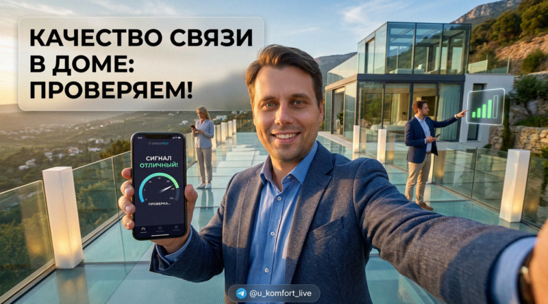 Проверка сигнала сотовой связи и скорости интернета в доме перед покупкой