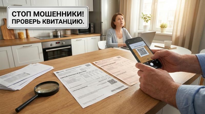 Пример поддельной квитанции ЖКХ и признаки мошенничества в платежных документах