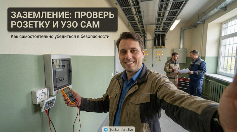 Проверка заземления в розетке мультиметром и тест УЗО