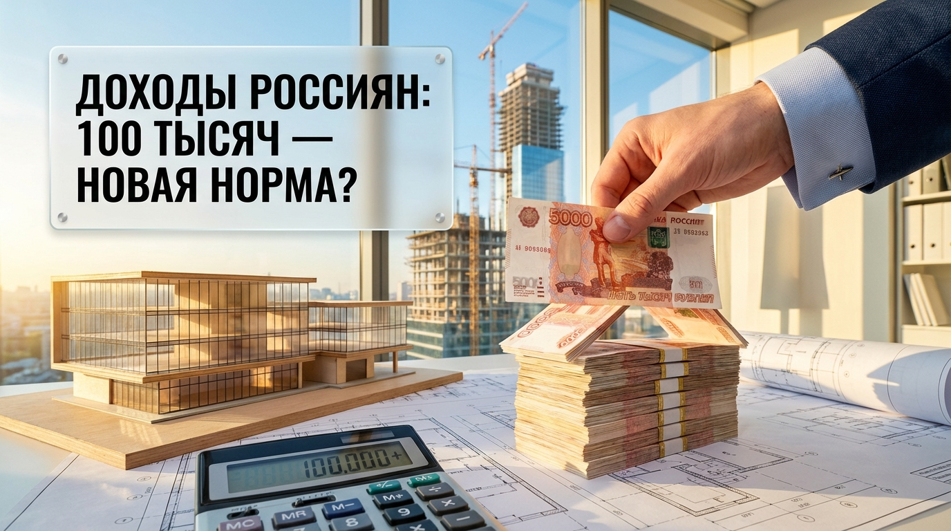 Статистика доходов граждан РФ: рост доли зарплат от 100 тысяч рублей