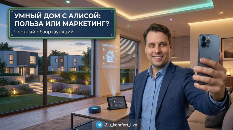 Комплект устройств умного дома под управлением голосового помощника Алиса от Яндекс