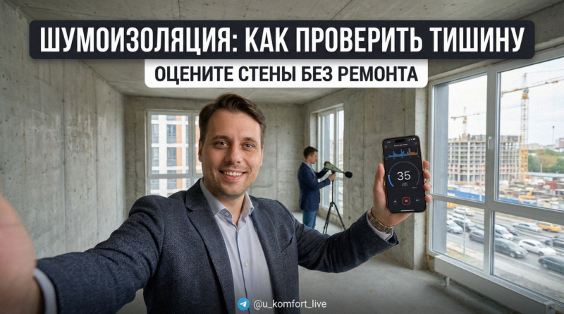 Проверка уровня шума и оценка звукоизоляции стен в квартире без ремонта