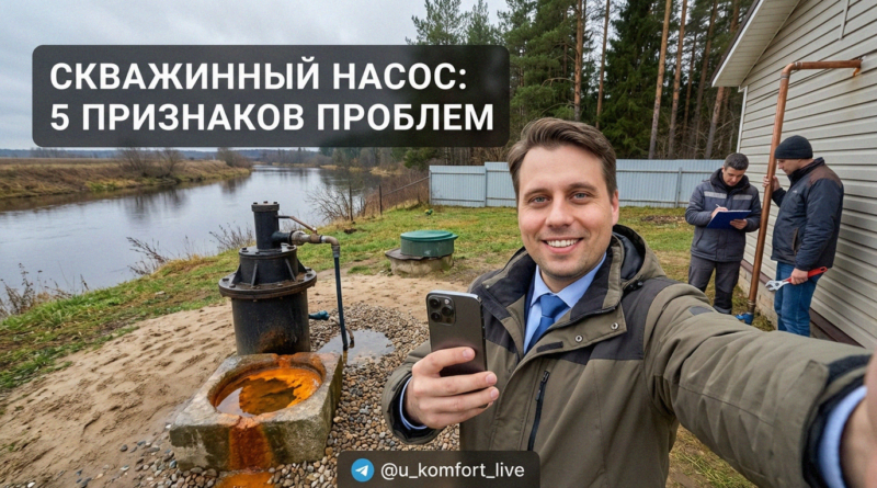 Диагностика скважинного насоса и признаки проблем с фильтрацией при покупке дома